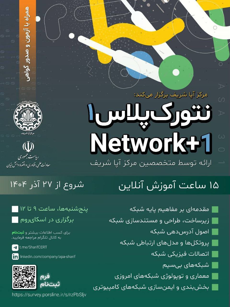 نتورک پلاس 1 پوستر رویداد 